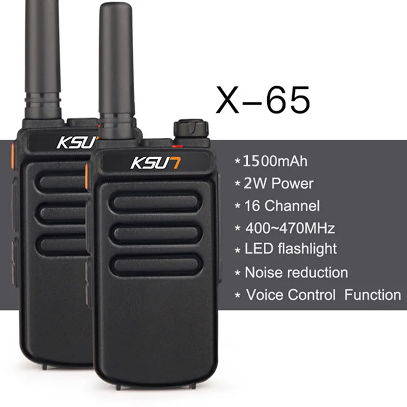 KSUN KSX65 портативный высококачественный Небьющийся Vhf Walkie Talkie цифровой двухстороннее радио