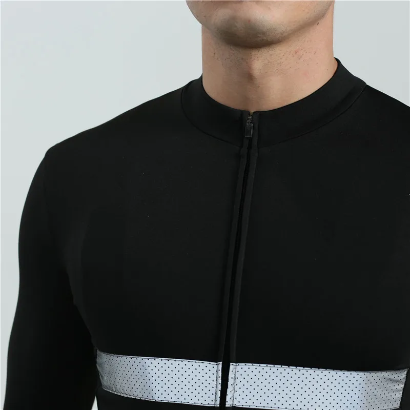 2019 winter cycling wear Men's Black Warm Hot Wool Bike Sports Set maillot ciclismo hombre Fleece cycling set triathlon suit