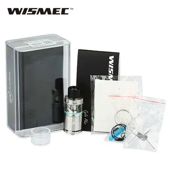 

WISMEC Cylin Plus RTA RDA Tank 3.5ml Rebuildable Atomizer w/ 0.4ohm Clapton Coil Electronic Cigarette Top Filling Cartomizer