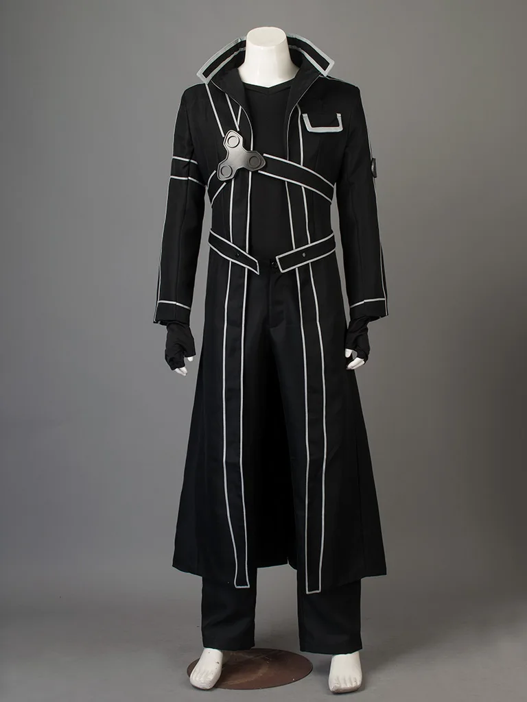 Kirigaya меч Kazuto Art Online SAO kirigo Kirigaya Kazuto халат костюмы для косплея длинное пальто Тренч