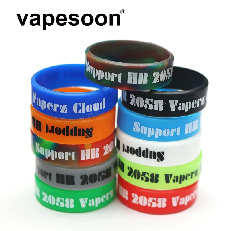 

100pcs VapeSoon Vape Band Ring Silicone Rubber Protection Decorative Ring for E-Cigarette Atomizers 33*10mm Vape Band Ring