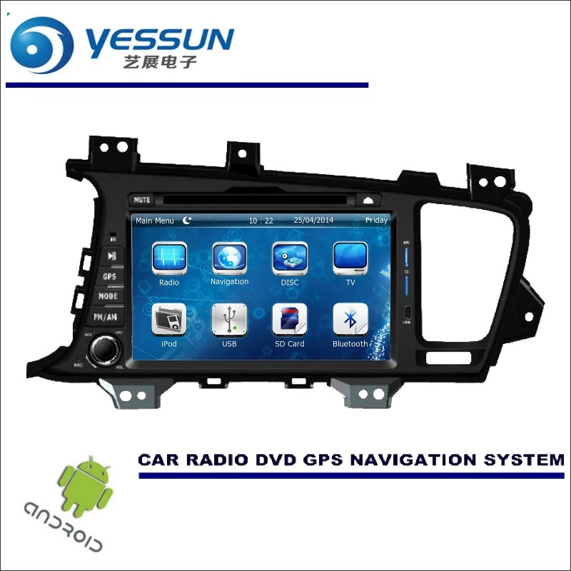 Top YESSUN Wince / Android Car Multimedia Navigation System For Kia K5 / Optima 2011~2013 / CD DVD GPS Player Navi Radio Stereo HD 3