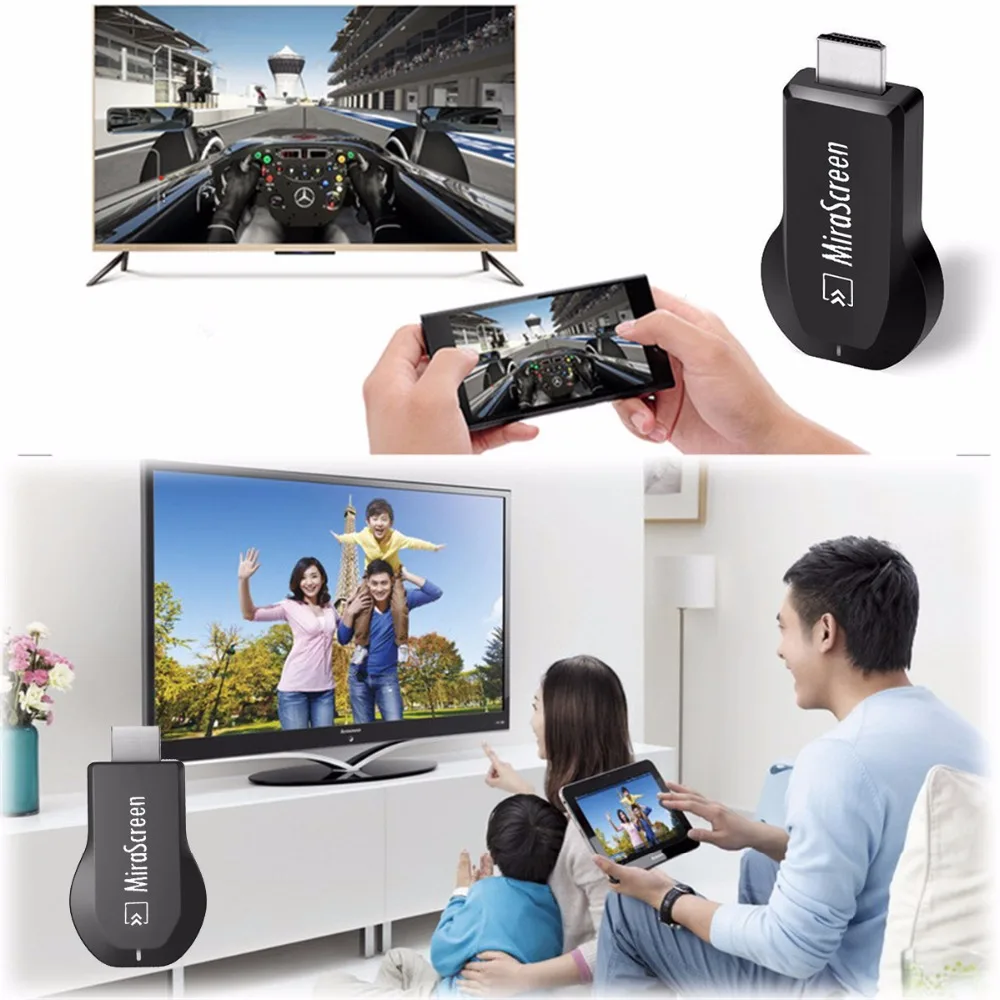 SOONHUA Mirascreen OTA tv Stick Смарт ТВ ключ HD 1080P WiFi Аудио Видео Дисплей приемник ТВ ключ DLNA Airplay Miracast HDMI