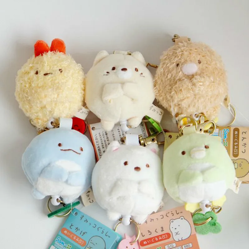 

Sumikko Gurashi Telescopic Keychain SAN-X Japanese Animation Corner Bio Cartoon Doll For Kids Children Soft Cute Girls Gift