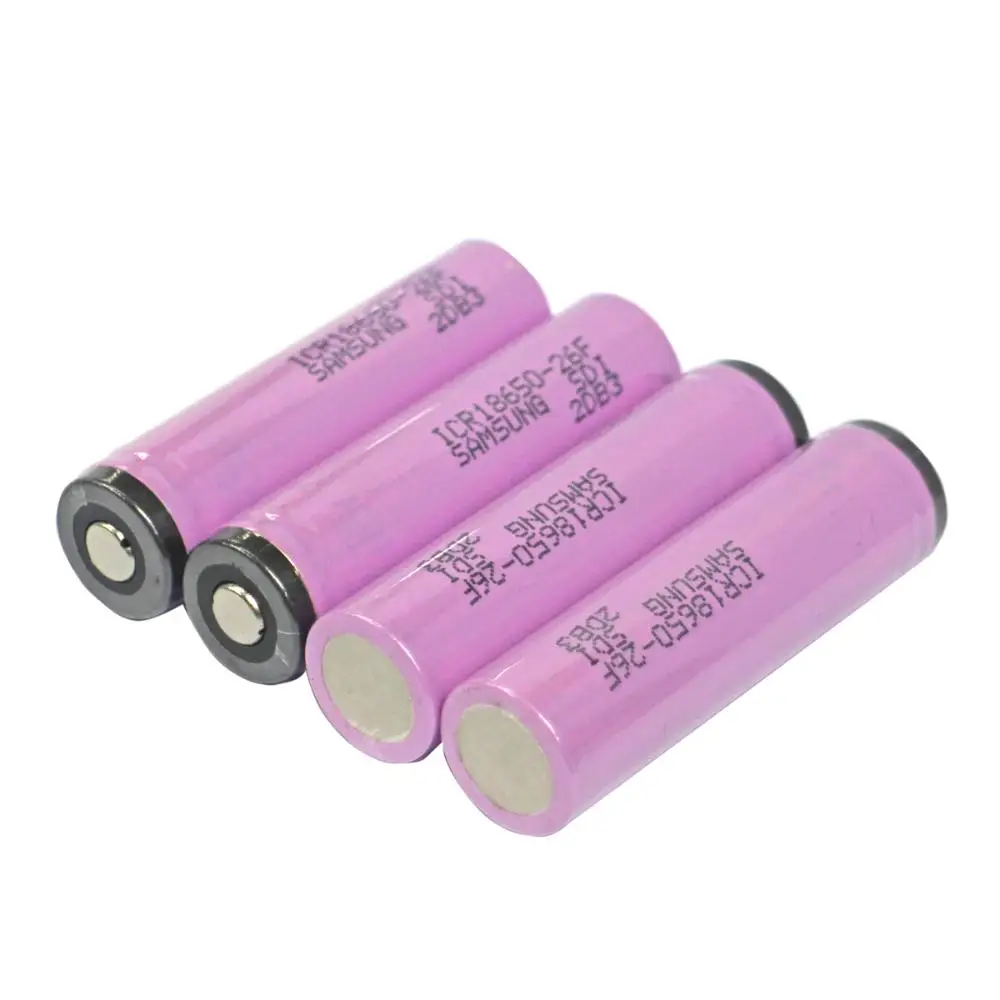 Sam su ng 18650 배터리, 상단 최대 출력 2.6A 2600mah 3.7v 4.2V 충전식 보호 기능18650
