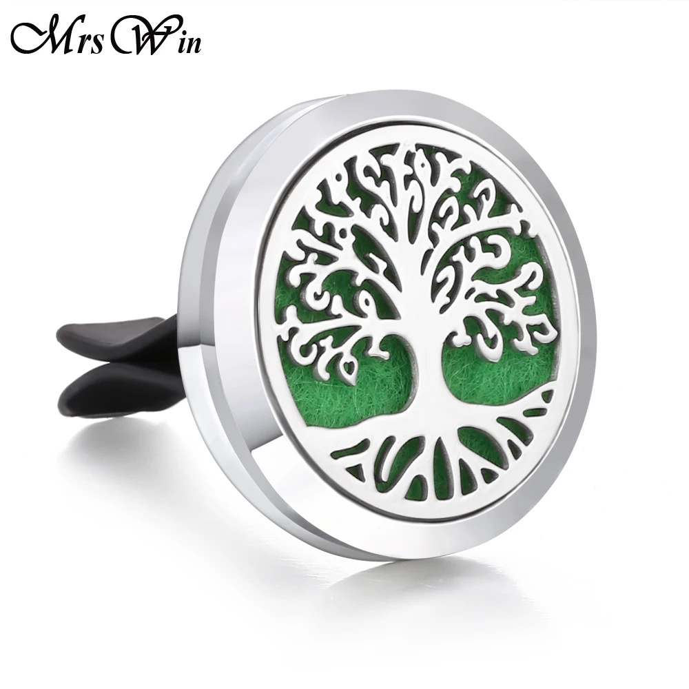 

Tree of Life Car Air Diffuser Christmas Stainless Steel Freshener Car Essential Oil Diffuser Perfume Aromatherapy Locket Pendant