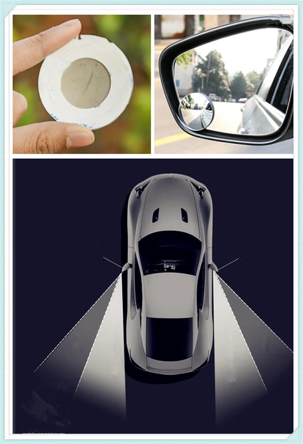 

Car rear view wide-angle lens assisted blind spot mirror for Opel Astra g/gtc/j/h Corsa Antara Meriva Zafira Insignia Mokka Any