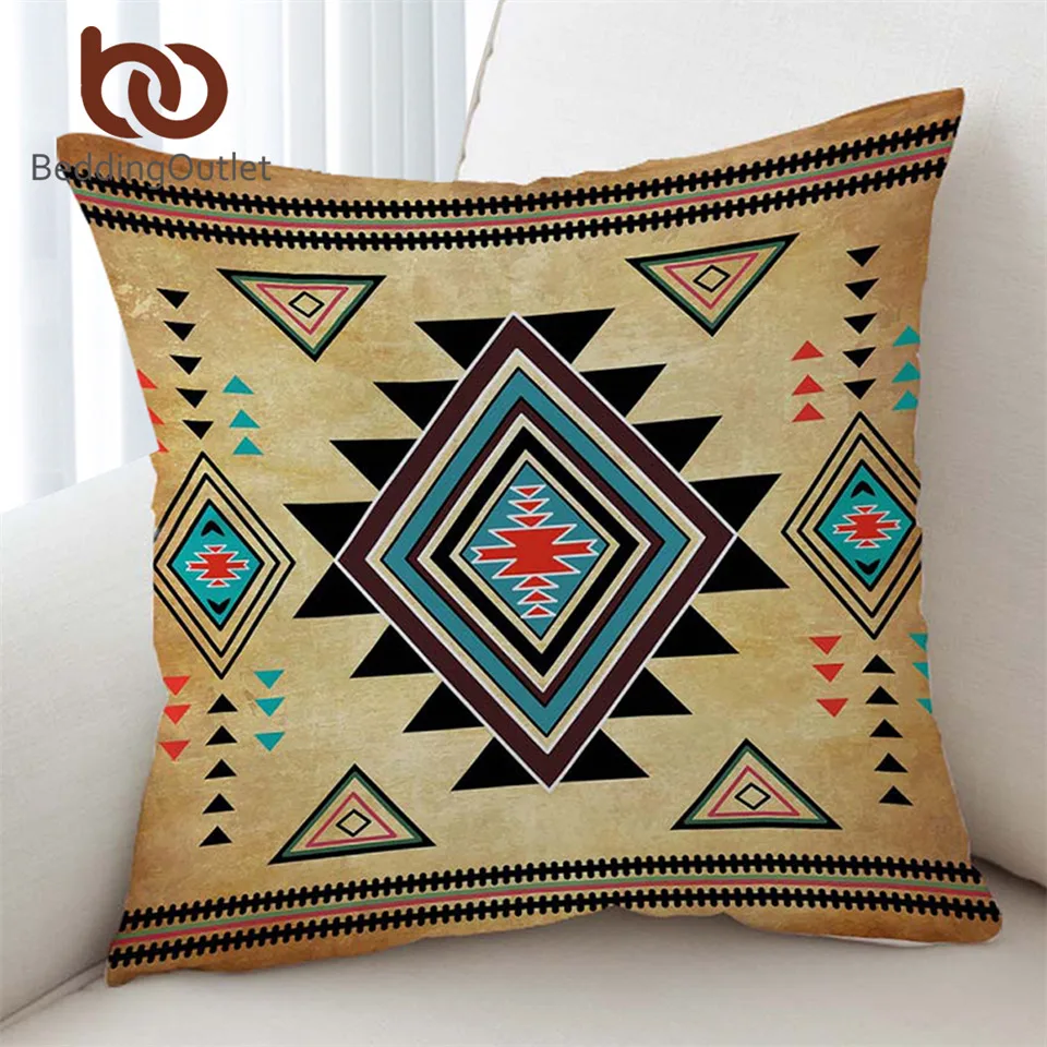 BeddingOutlet Geometric Cushion Cover Aztec Pillowcase Southwest Native American Throw Cover Sofa Bed Decorative Pillow Cover