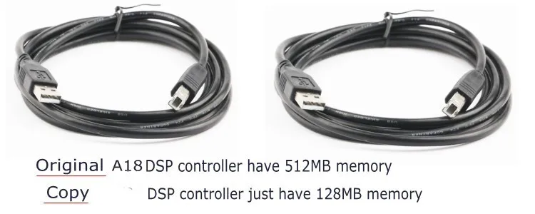 A18 DSP controller USB cable compared