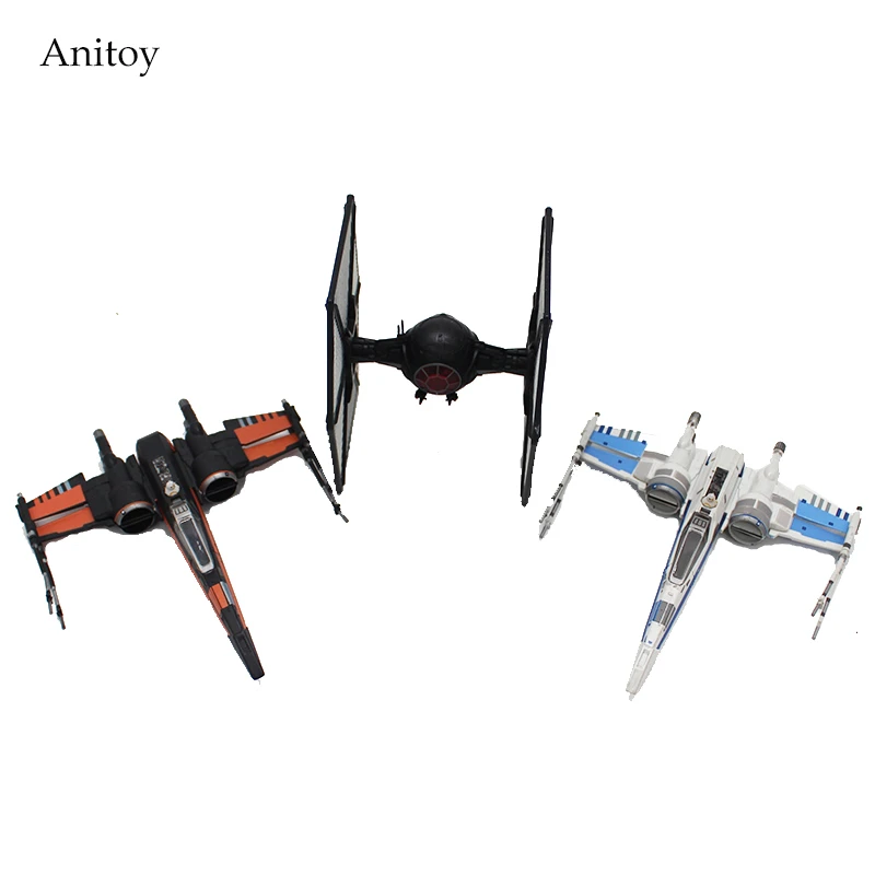 

3pcs/set Star Wars The Force Awakens Ship Spaceship Model Toy PVC Figure Collectible Model Toy 14cm KT3973