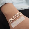 Tiny Personalized Bracelet Actual Handwriting Custom Signature Bracelet Name Bracelet Bangle For Women Gift Jewlery PB0010 ► Photo 3/6