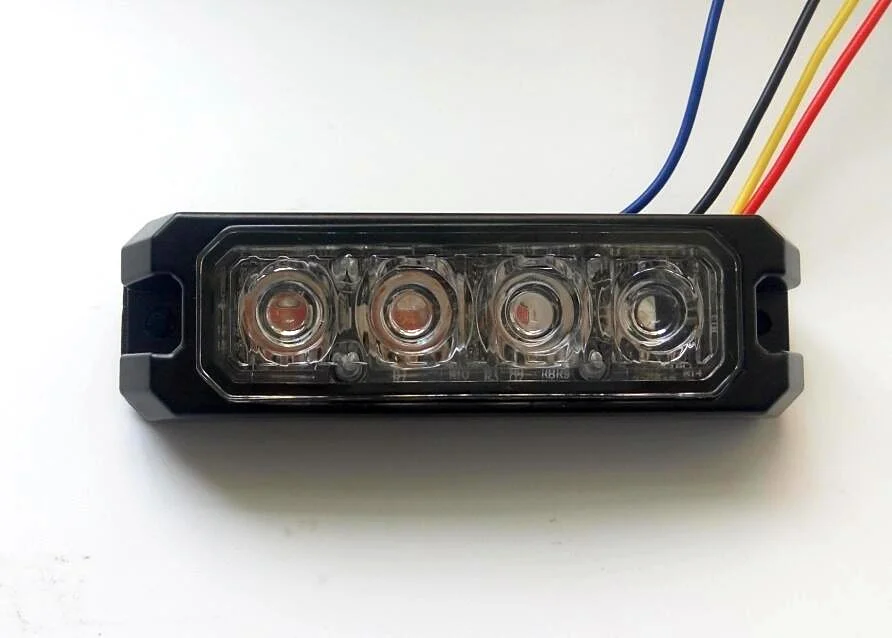 

Higher star Bright 4*3W Led Car surface mounting strobe light,warning lights,emergency light,metal case,waterproof,ECE R65