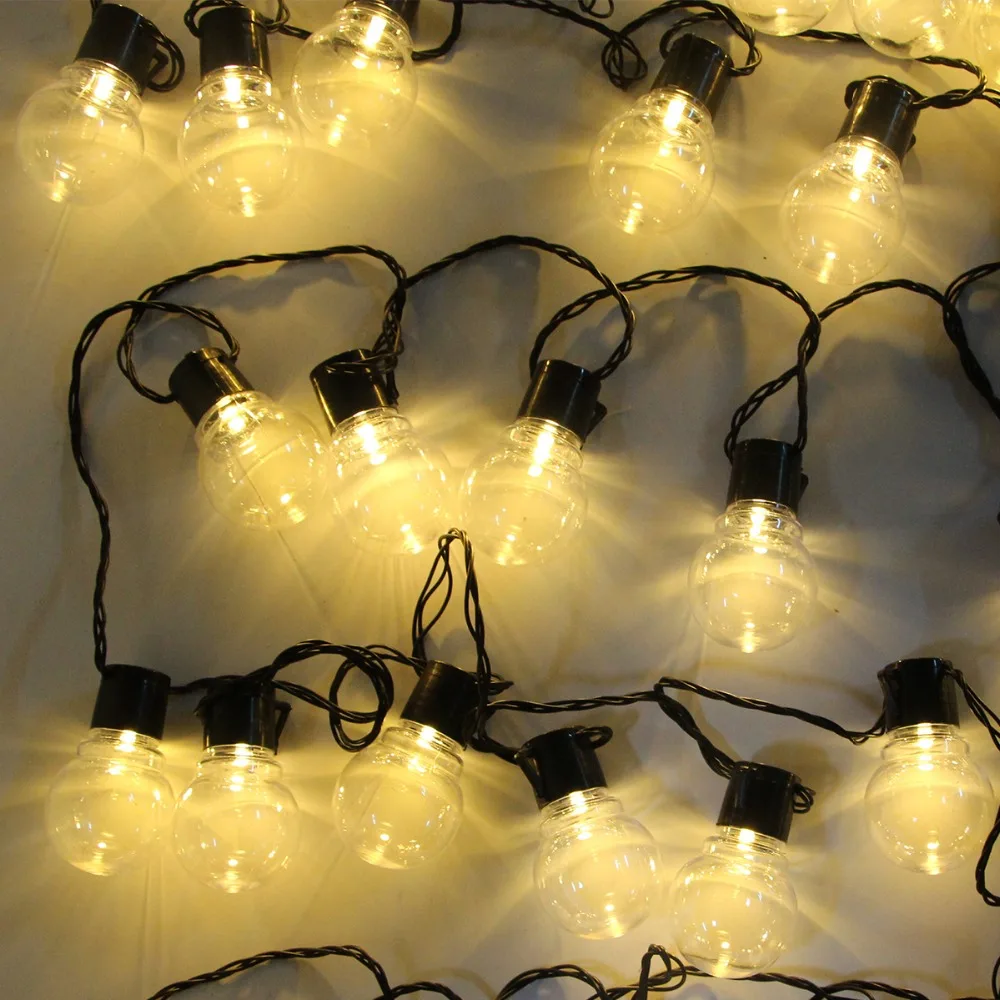 

10m outdoor led globe bulb fairy string light christmas light G50 38 led string fairy light garland wedding party home decor