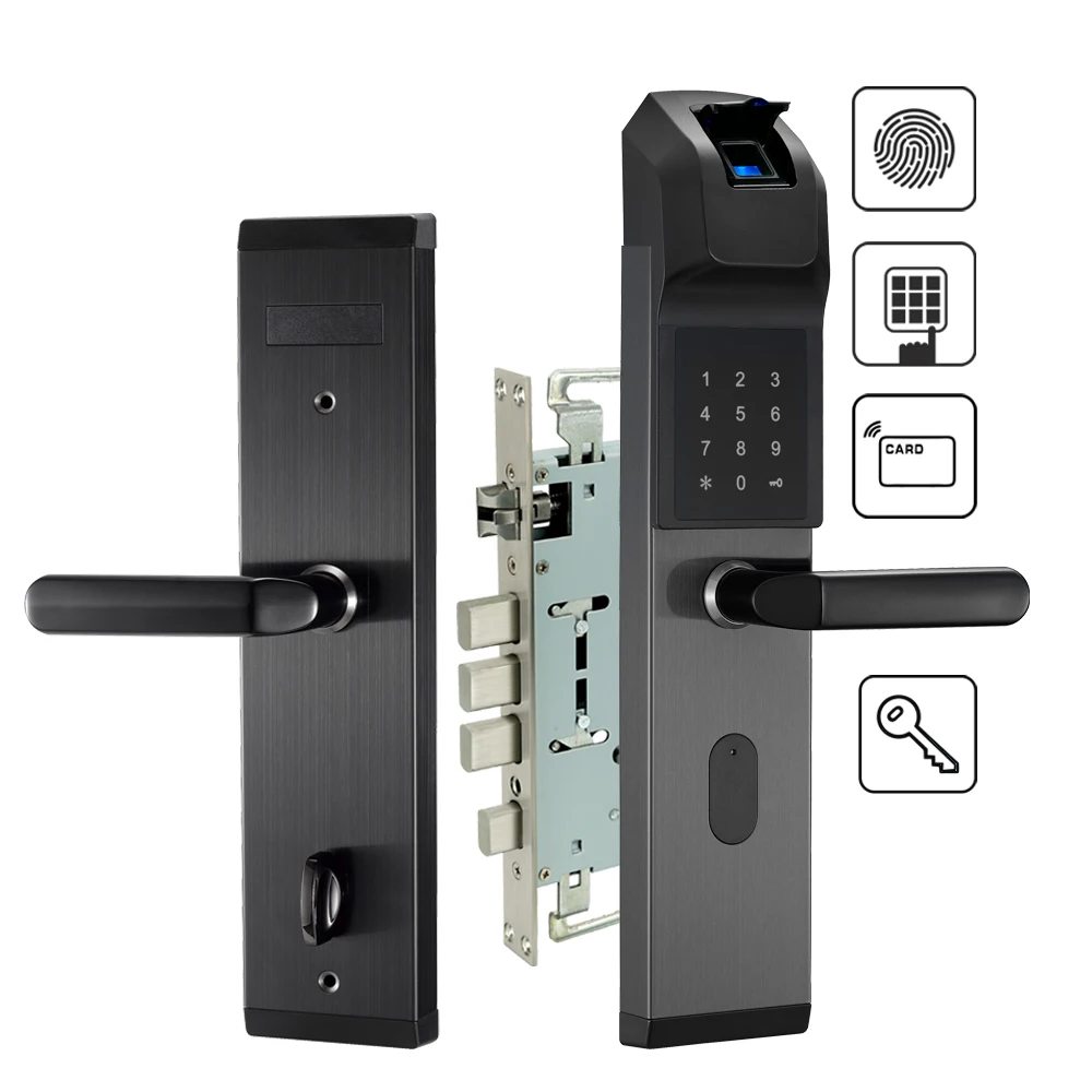 Electronic Biometric Fingerprint Door Lock Keyless Digital Door Lock For Smart Home Anti theft Intelligent Lock