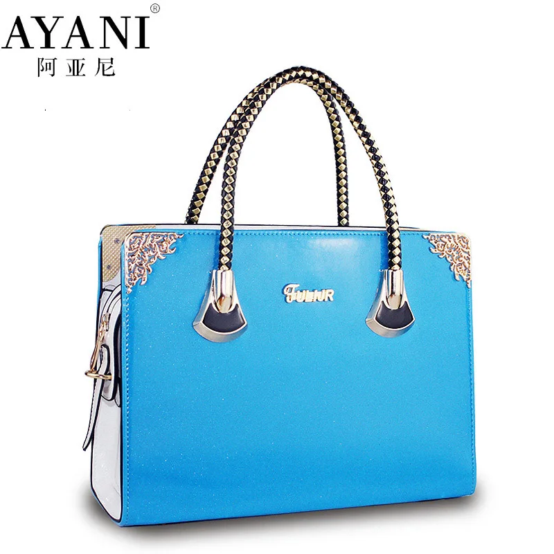 

AYANI Brand 100% Tote medium women crossbag candy sugar bag famous brand design chinese handbag bolsas femininas casual FS2000