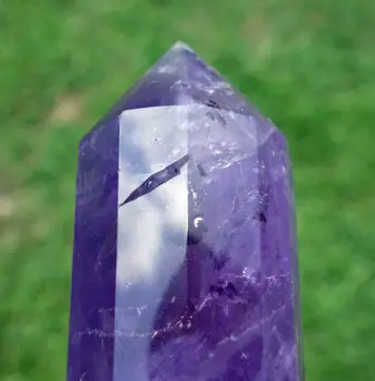 

Ametrine 12 Sided Vogel Style Quartz Crystal Point DT Wand Amethyst & Citrine