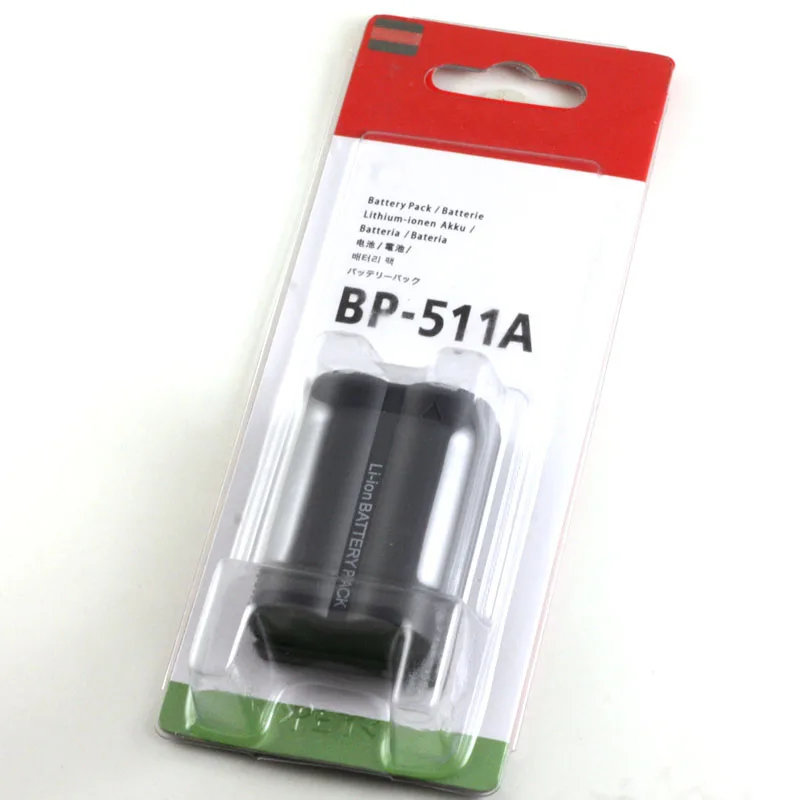 

BP-511A Batteries BP 511A BP511A 511 Camera Battery For Canon EOS 300D 10D 20D 30D 40D 50D D30 D60 5D G6