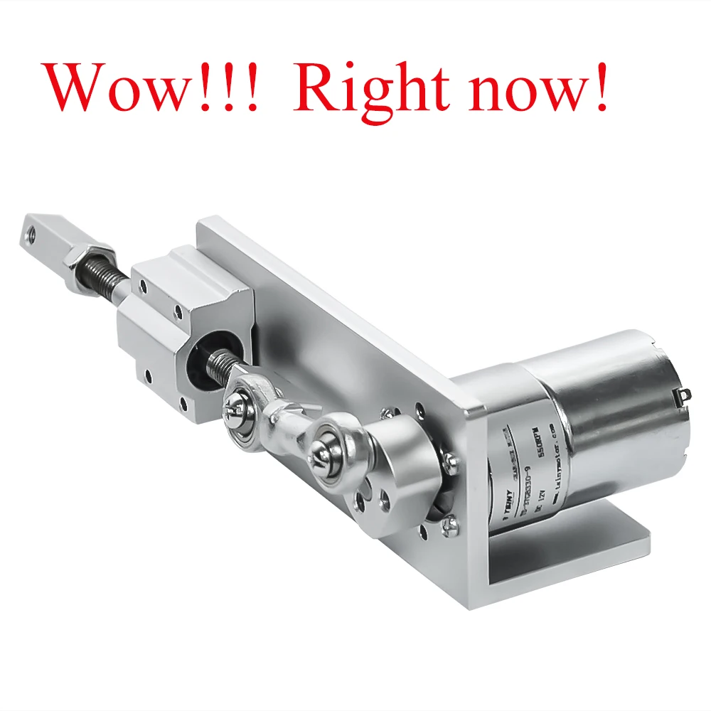 

Small DIY Design Reciprocating Cycle with DC Gear Motor Linear Actuator 12V 24 Volt Stroke 12 16 20mm Adjustable 5~1000 rpm