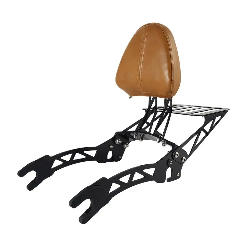 

Motorcycle Black Sissy Bar Backrest w/ Luggage Rack For Indian Scout 2015-2019 Sixty 2016-2019 17