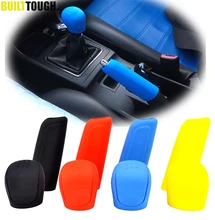 2 piezas de pomo de palanca de cambios de silicona Manual de coche, cubierta de perilla de freno de mano, cubiertas de freno de mano, funda, Protector de piel, estilo de coche
