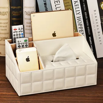 

Multifunctional creative tissue box coffee table desktop remote control napkin paper storage box Paper Holder Home Accessories
