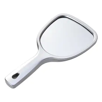

1pc Double Side Handheld Mirrors Oral Check Cosmetic Mirrors Back 2X And 3X Magnification Mirror Makeup Tool