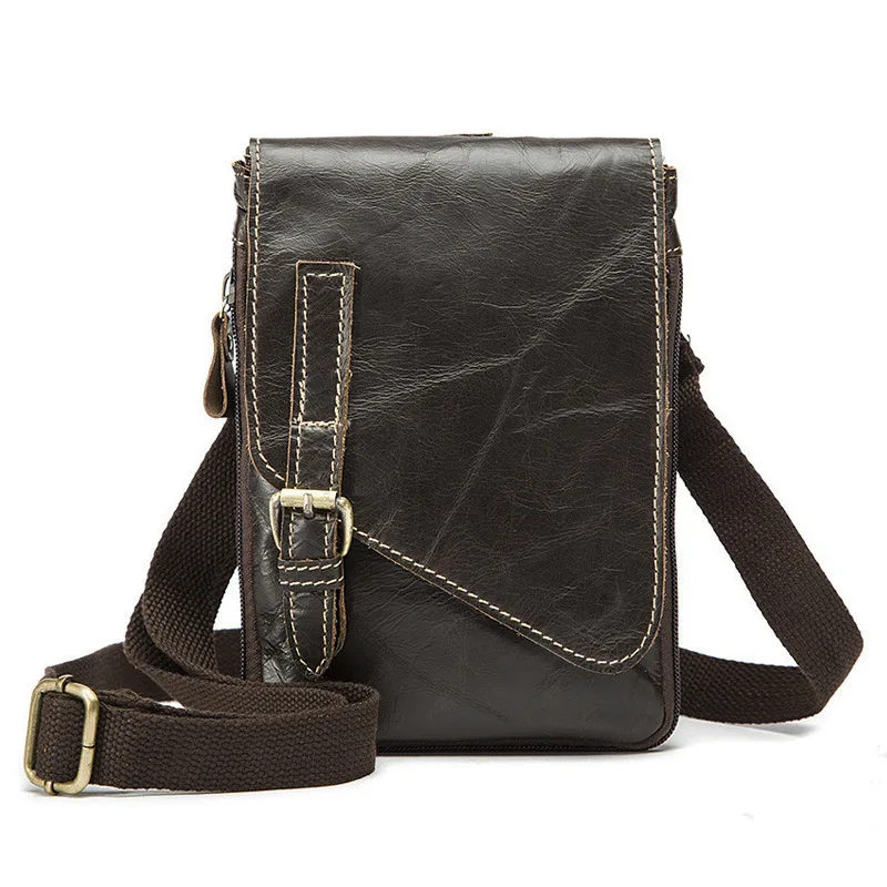 

Simple Men's Diagonal Bag Dermal Man's Bag Multi-functional Recreational Man's One-shoulder Bag In Europe And America