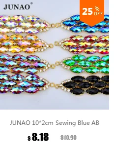 JUNAO 10 мм пришиваемые разноцветные акриловые стразы, аппликация с плоской обратной стороной, серебряный коготь, кристалл, стразы, круглый камень для пришивания, для рукоделия