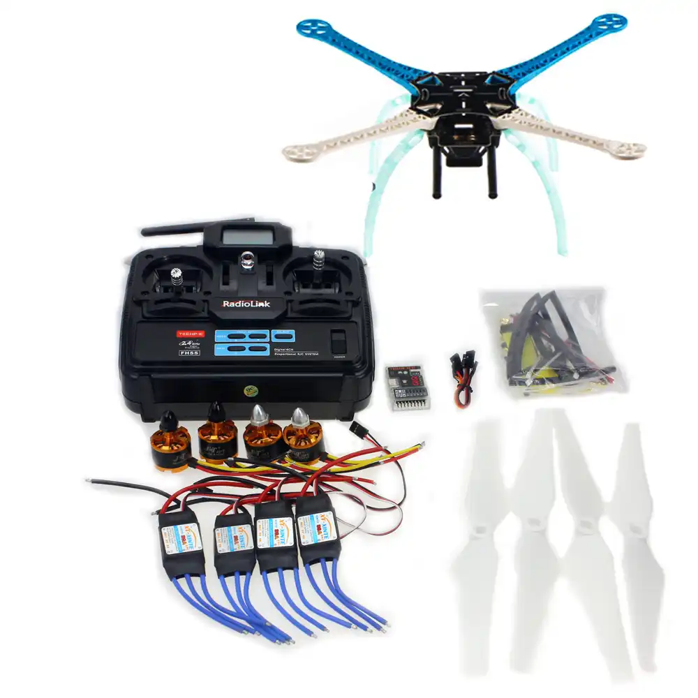 Diy Drone Qq Controller Version S500 Pcb Multi Rotor Frame Kit Radiolink T6ehp E 2 4g Tx Rx Motor Esc F J Motor Generation Esc Motormotor Scarf Aliexpress