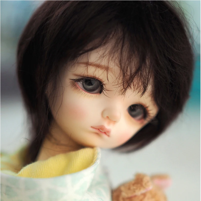 Кукольный парик luodoll BJD sd кукла 1/6 кукольный Марон мужской и женский кукла подарок(включает макияж и глаза