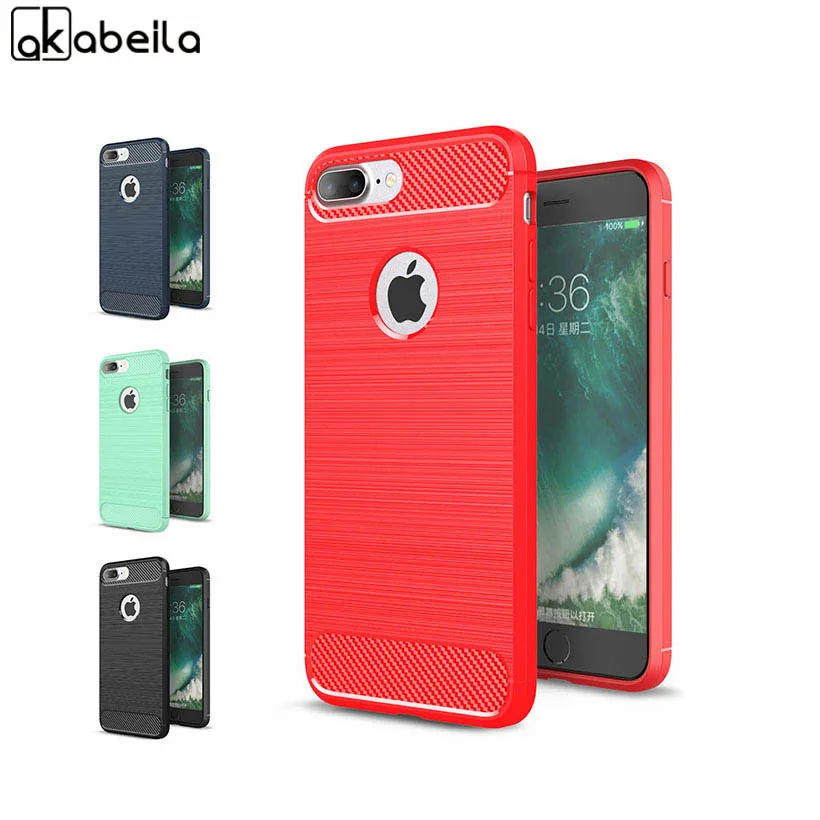 Mobile Phone Cases Bags For iPhone 7 Plus Case Apple iPhone7 Plus Pro 5.5 inch Back Covers Carbon Fiber Brushed Silicone Housing Mobile Phone Cases Bags For iPhone 7 Plus Case Apple iPhone7 Plus Pro 5.5 inch Back Covers Carbon Fiber Brushed Silicone Housing