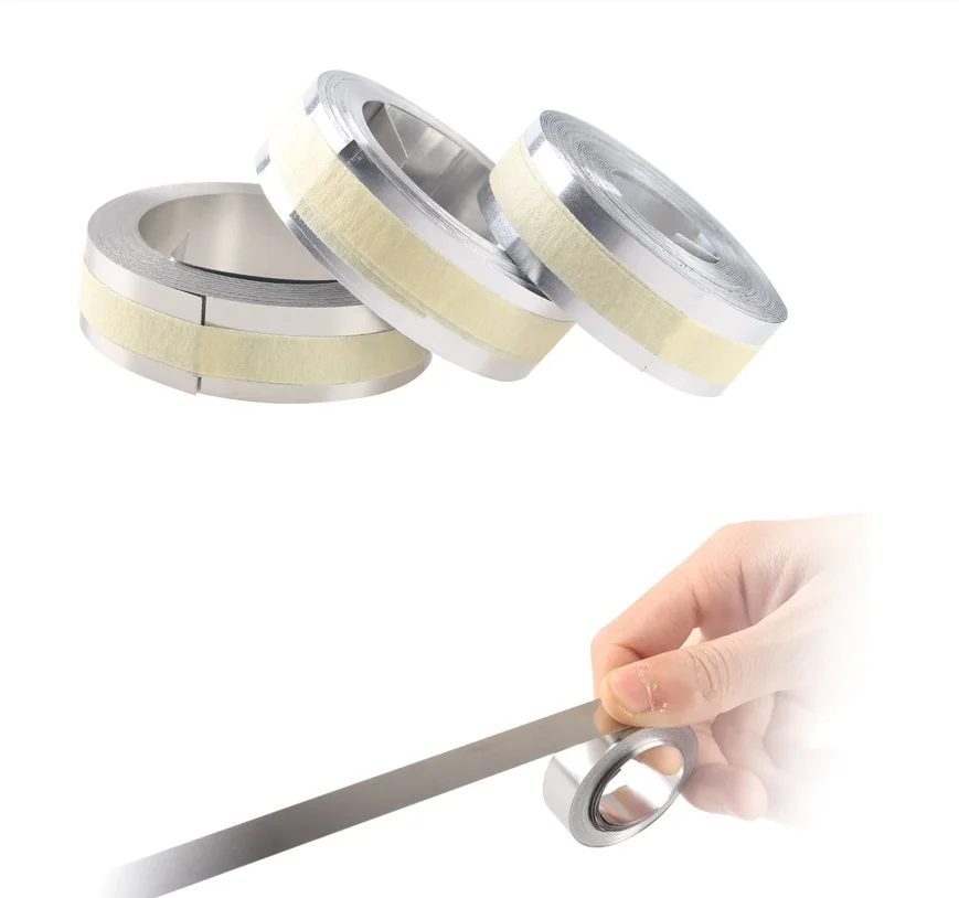 

10pcs of DYMO 35800 Adhesive Aluminum Embossing Tape, 12mm x 3.65m 35800 tape with stickness for Dymo m1011 manual metal printer