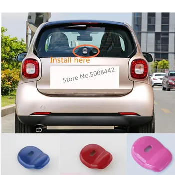 

For Benz smart fortwo 2015 2016 2017 2018 Car rear back glass wiper wash nozzle frame trim tail window trim 1pcs