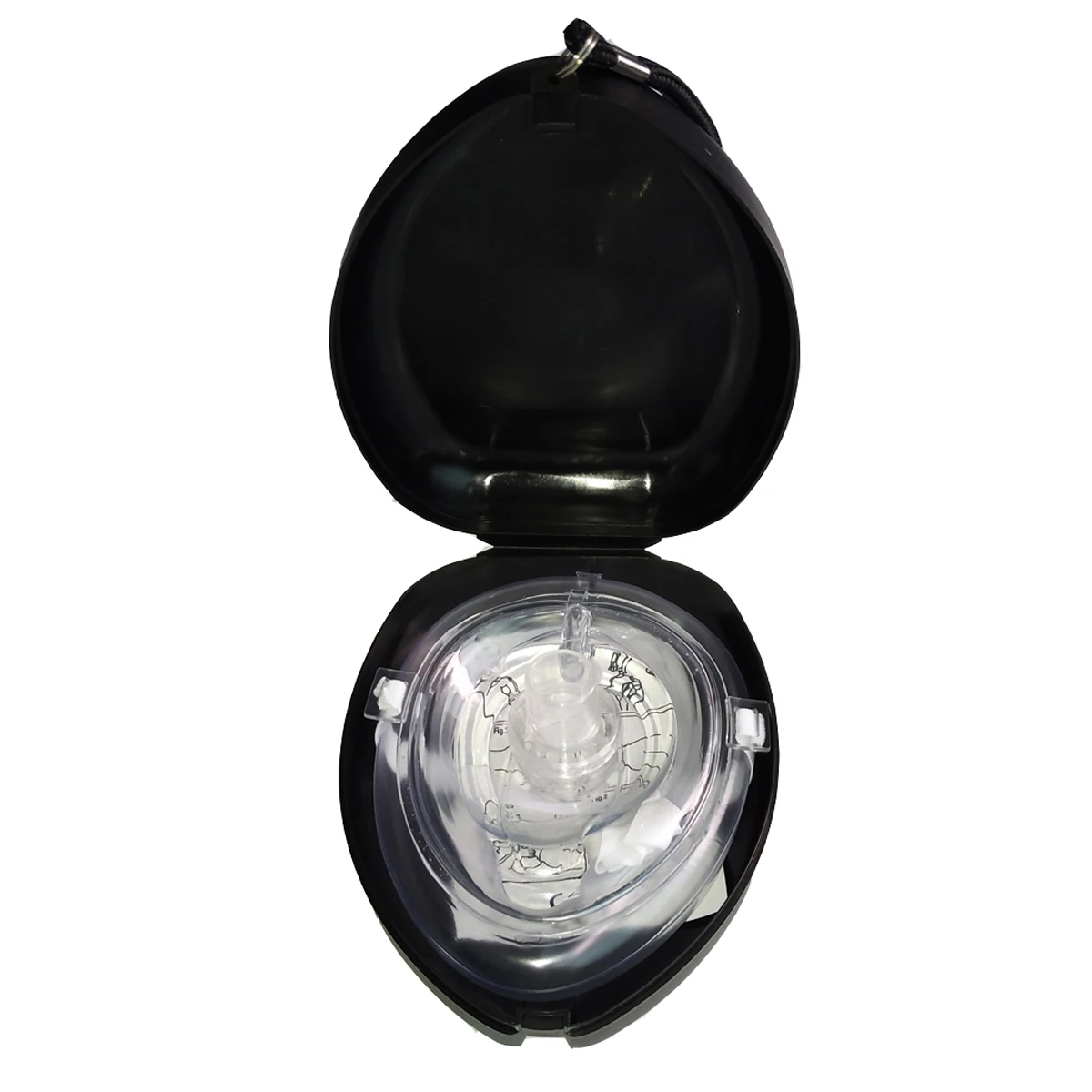 

5Pcs/Lot CPR Resuscitator One-way CPR Protect Face Mask First Aid Kit Emergency Training Mask With Black Color Case CE Approved