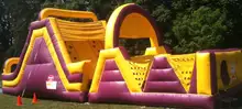 2016 Best quality inflatable slide with obstacle course for sale/ inflatable obstacle course sports game