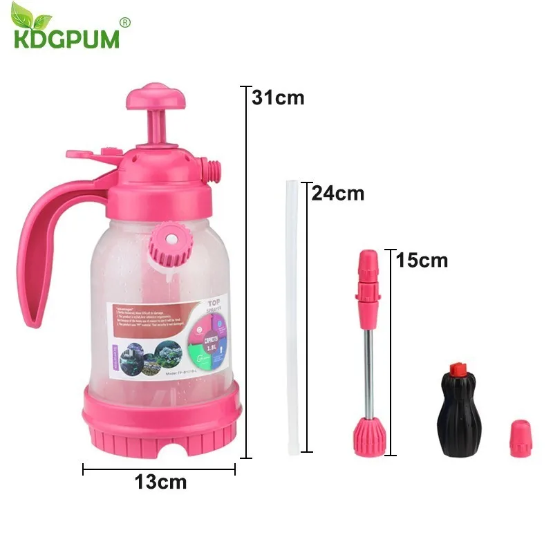 Portable Hand Pressure Foam Sprayer Water Spray Bottle Gardening Watering Can for Car Wash Window Foam Nozzle Cleaning Tools