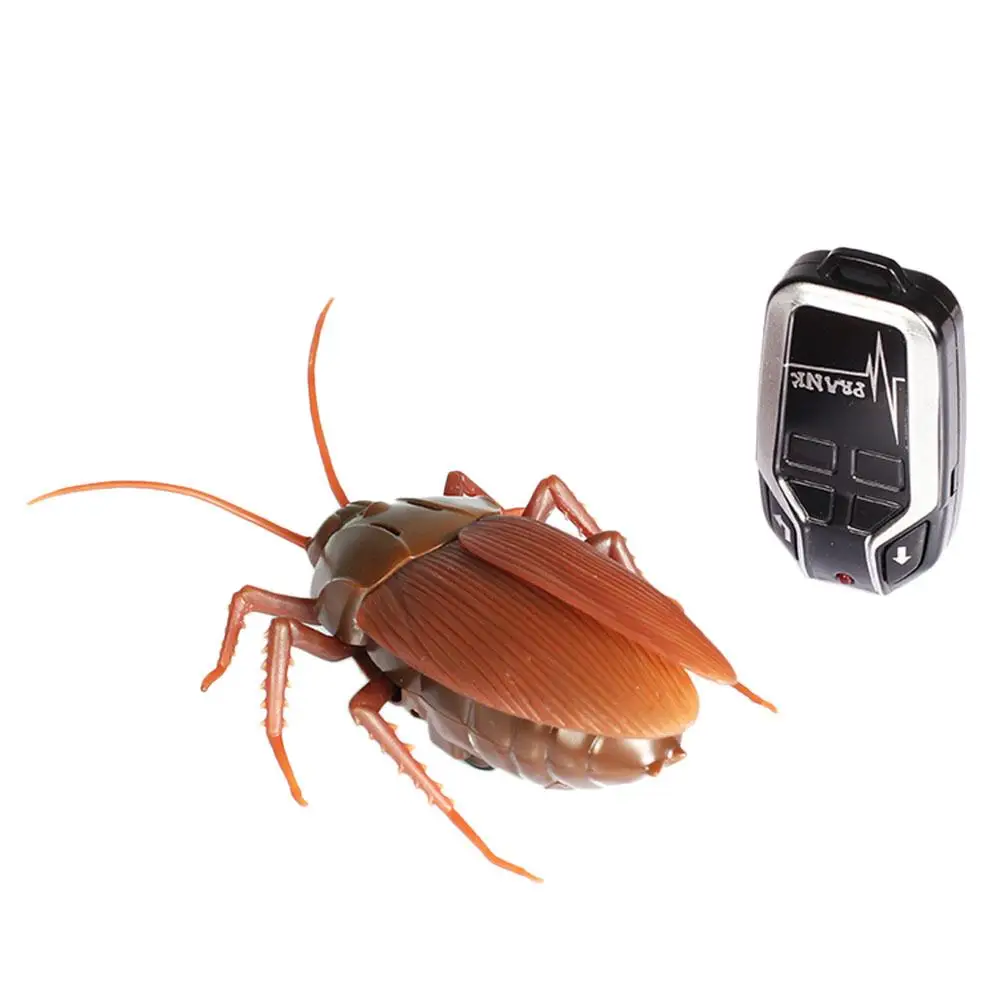 Мини пульт дистанционного управления тараканские игрушки-насекомые Новинка RC инфракрасные электрические жуки шутка поддельные игрушки с батареями