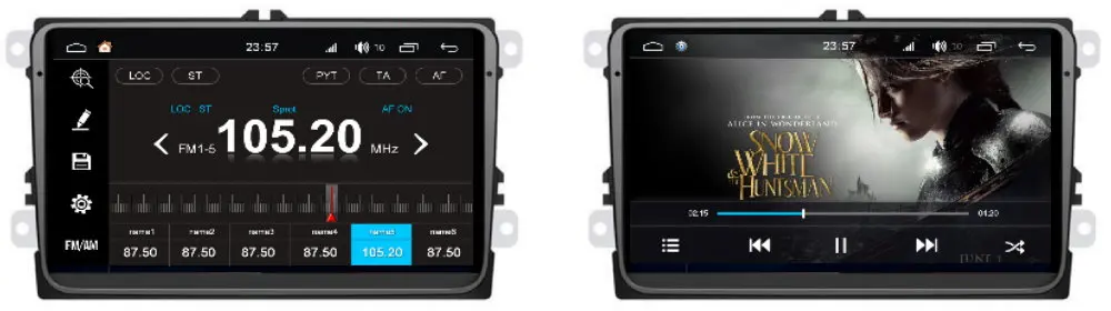 Top 1080P IPS LCD Screen Android 8 Core For Volkswagen R36 2010 2011 2012 2013 Car Radio WIFI AUX USB GPS Navi Multimedia 2