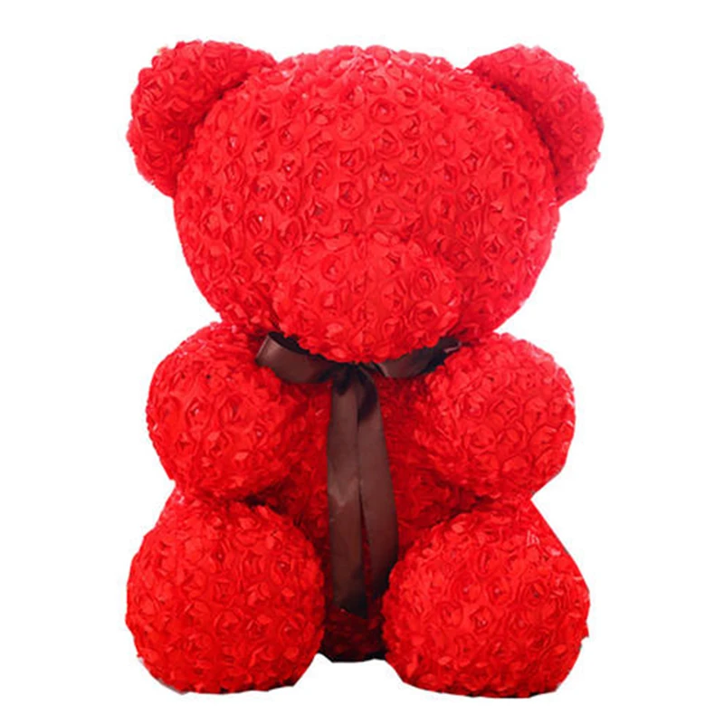 

20cm Polystyrene Styrofoam White Foam Bear Mold Rose Teddy Bear White Heart Mother's Day Gifts Party Wedding Decoration