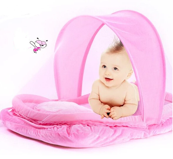 Baby Infant Bed Multifunctional 2 in 1 Canopy Mosquito Net Velvet