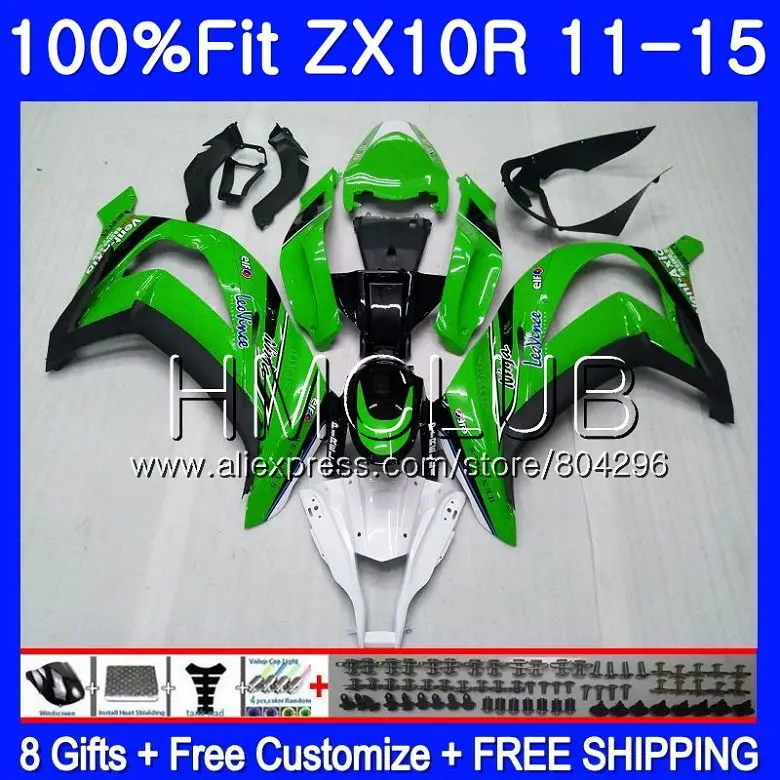 

Injection For KAWASAKI NINJA ZX 10 R ZX10R 11 12 13 14 15 41HM.24 ZX 10R 1000 ZX-10R 2011 2012 2013 2014 2015 Fairing top green
