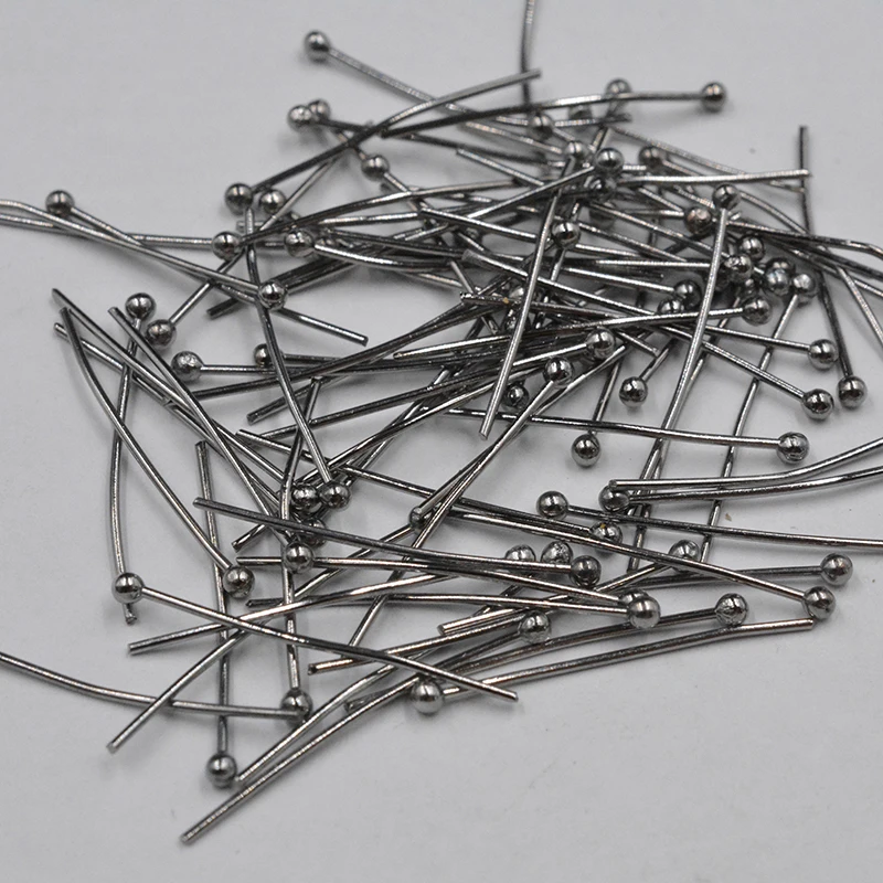 FLTMRH Hot Sale 450pcs Plated Ball Head Pins Findings 30x0.5mmJewelry