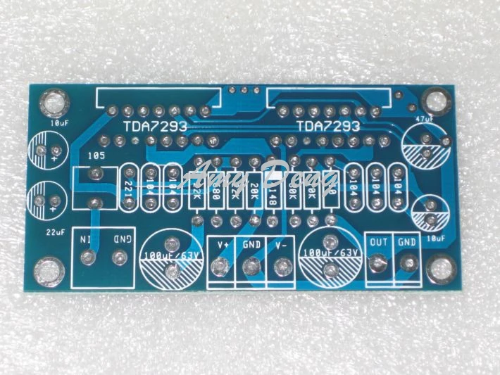 2 шт./лот шунт два TDA7293 усилитель доска 170 Вт моно Пустой PCB(без деталей