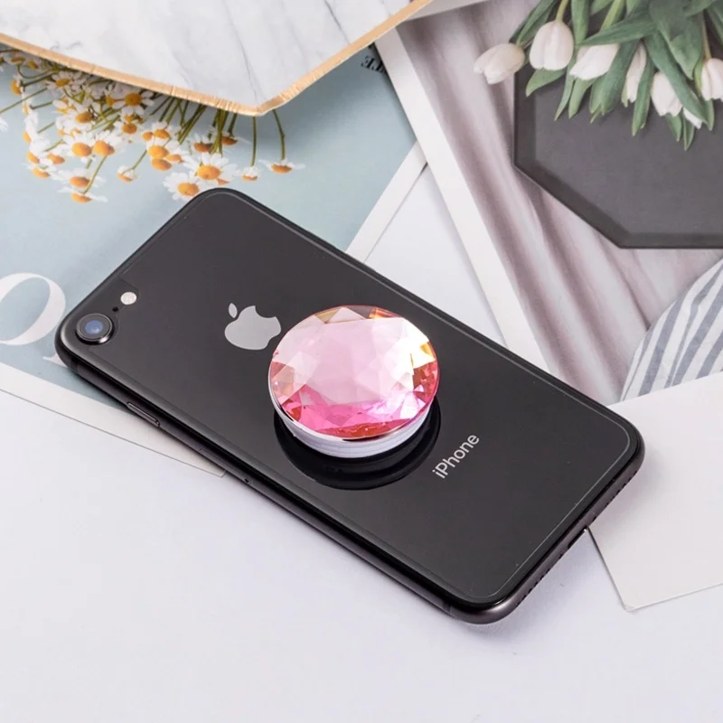 Big Diamond Popular Phone Holder for Iphone Xr Samsung Universal Finger Ring Phone Stand Phone Support Mobile Phone Bracket