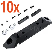 10 компл./лот Алюминий задний бампер с металлический буксирный крюк для 1/10 осевой SCX10 RC Рок Гусеничный запрыгнуть Запчасти AX80126 фрезерный станок с ЧПУ