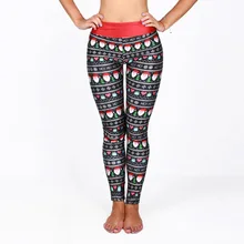 New 102 Sexy Girl Leggings Comics Christmas National emoji Santa Claus Prints High Waist Running Fitness Sport Women Yoga Pants