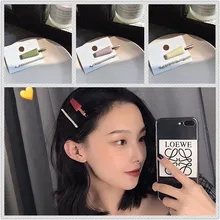 Популярная мода романтическая жемчужина челка клип шпилька для женщин девочек уксусная кислота заколки для волос аксессуары для девушки заколка для волос головной убор