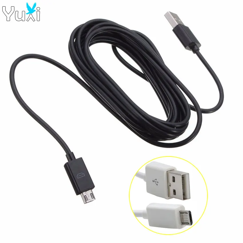 

YuXi 3M Extra Long Micro USB Charger Cable Charging Cord Line for Sony Playstation PS4 4 Xbox One Wireless Controller