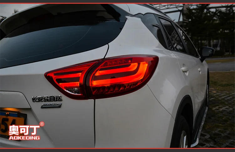 AKD Тюнинг автомобилей задние фонари для Mazda CX-5 CX5 задние фонари светодиодный DRL ходовые огни Противотуманные фары с ангельскими глазками задние габаритные огни