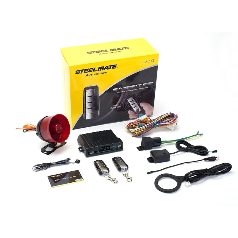 

Steel Mate Steelmate 2-in-1 Car Alarm Car Security System Engine Locking System